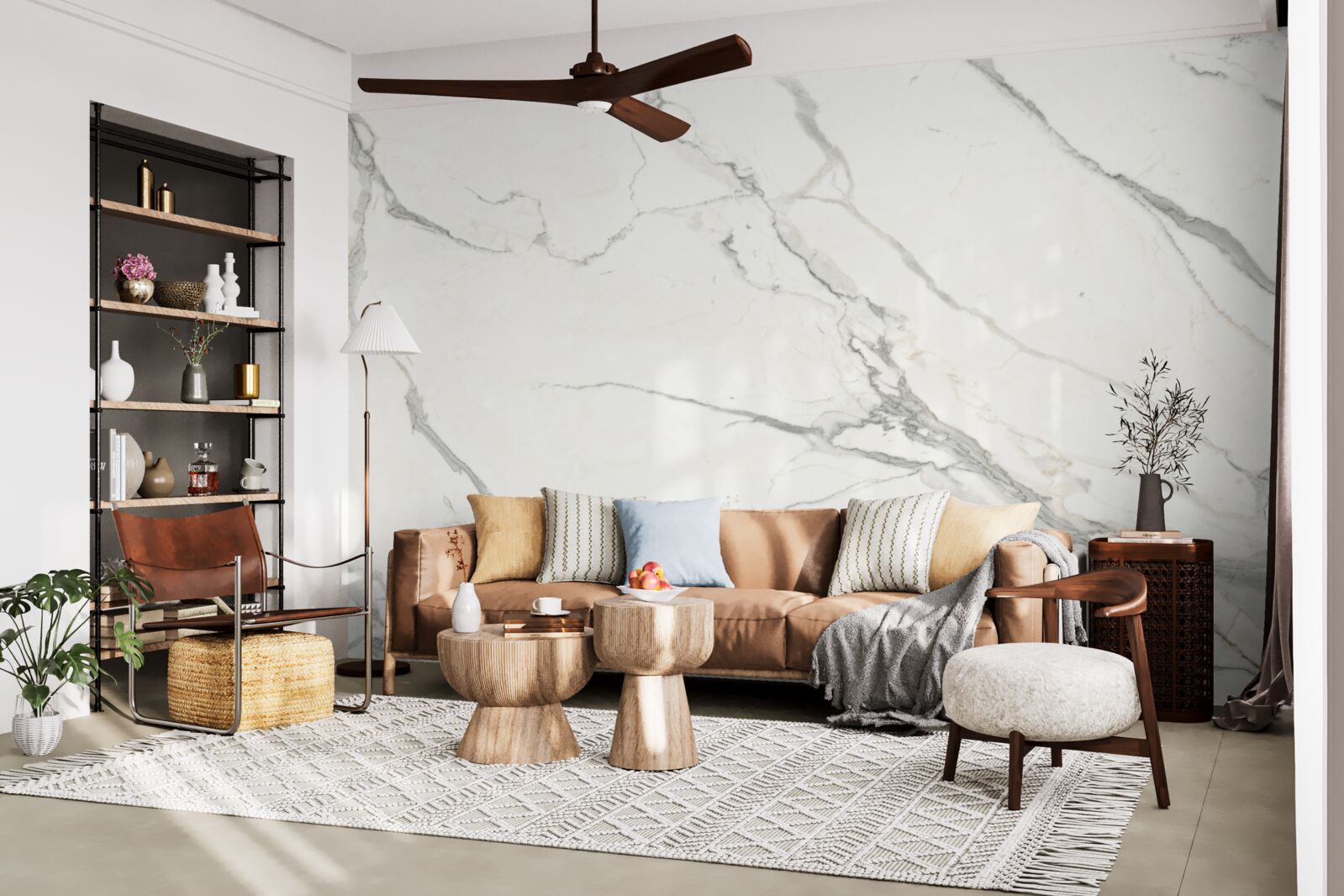 Фотошпалери білосніжний мармур