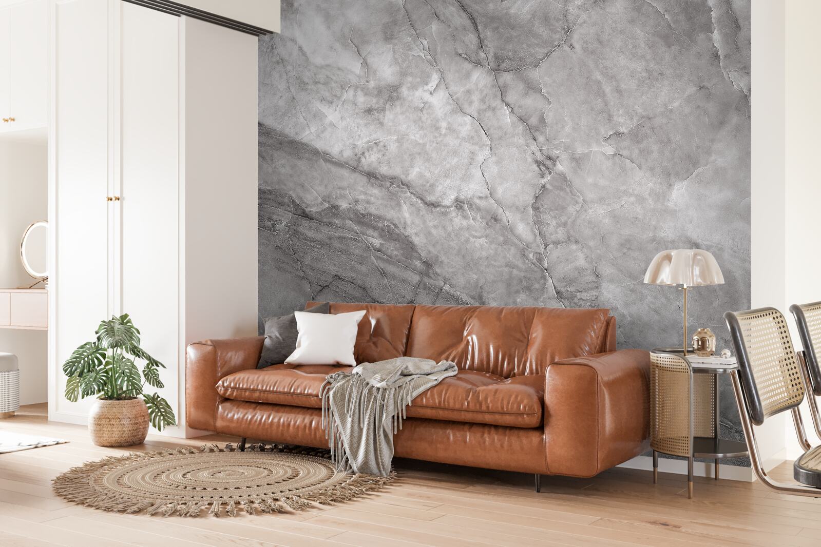 Фотошпалери сірий мармур