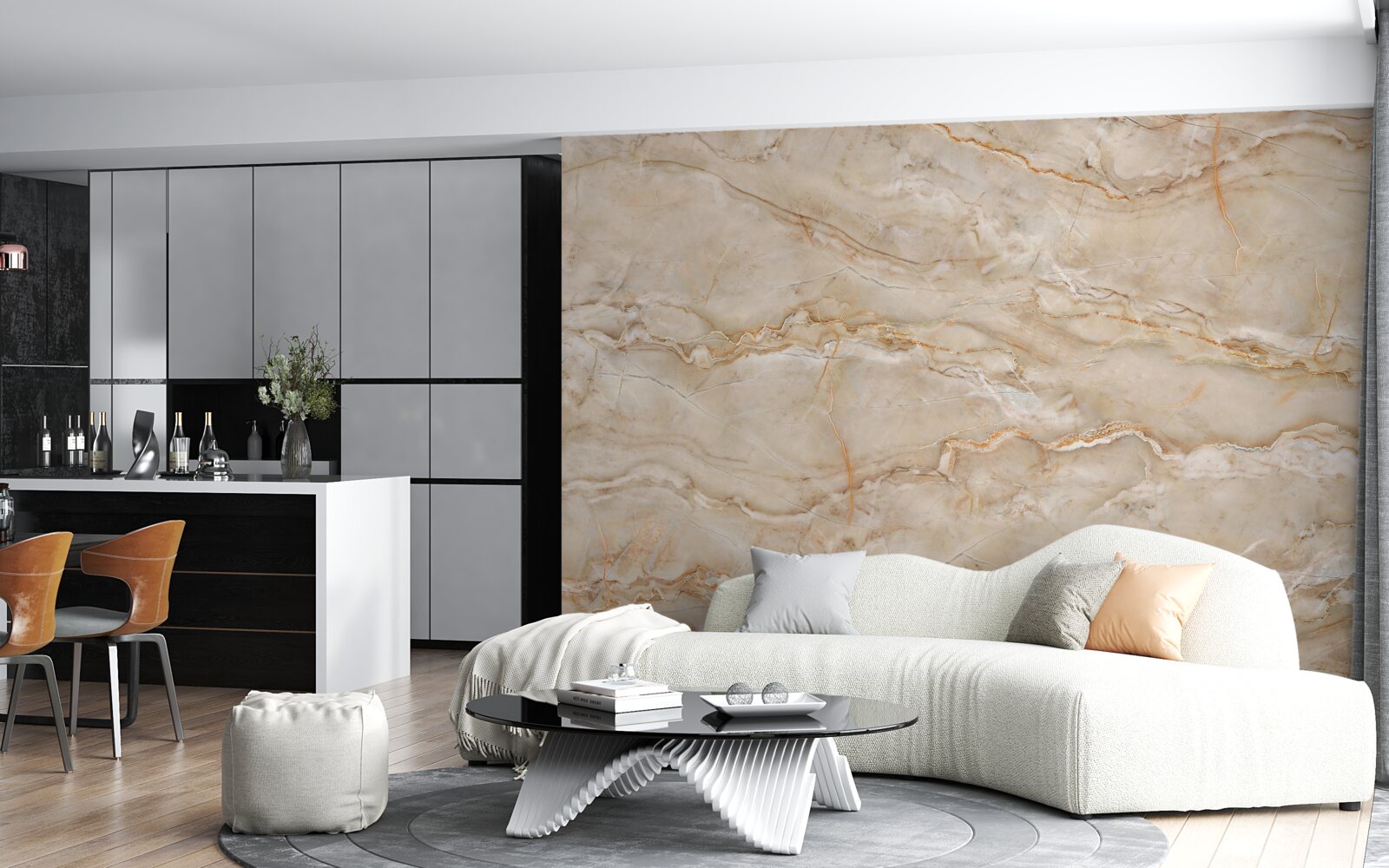 Фотошпалери рожевий мармур