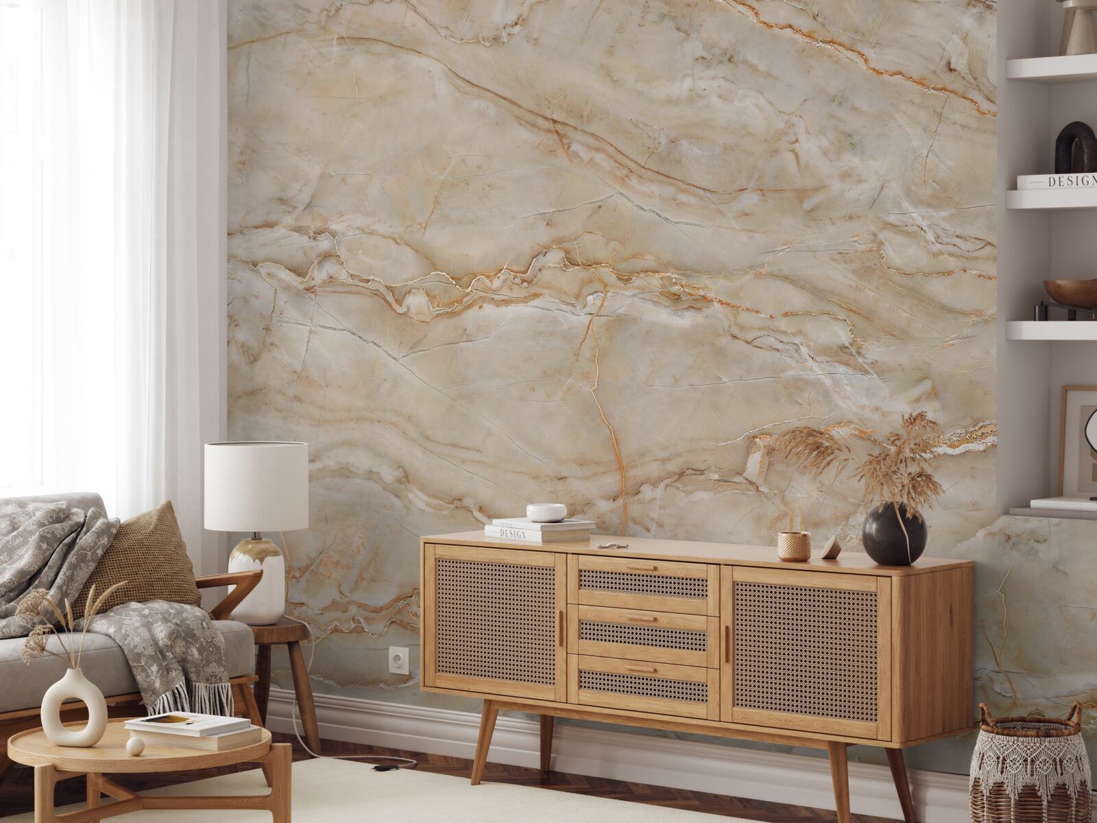 Фотошпалери рожевий мармур