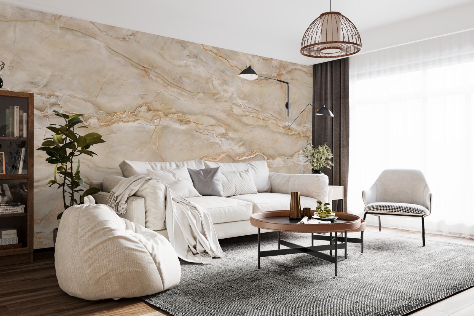 Фотошпалери рожевий мармур