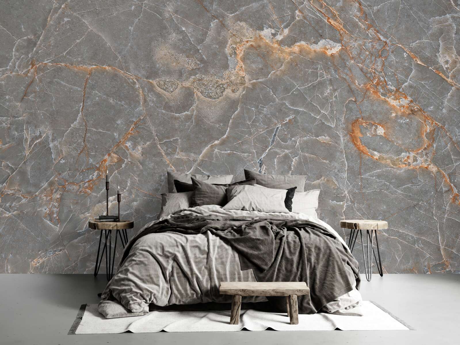 Фотошпалери золотий і срібний мармур