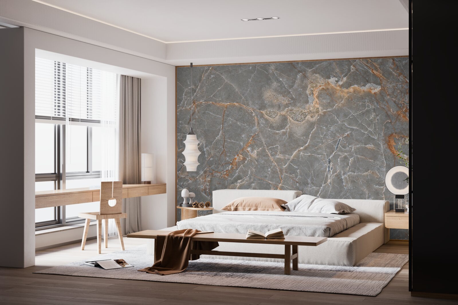 Фотошпалери золотий і срібний мармур