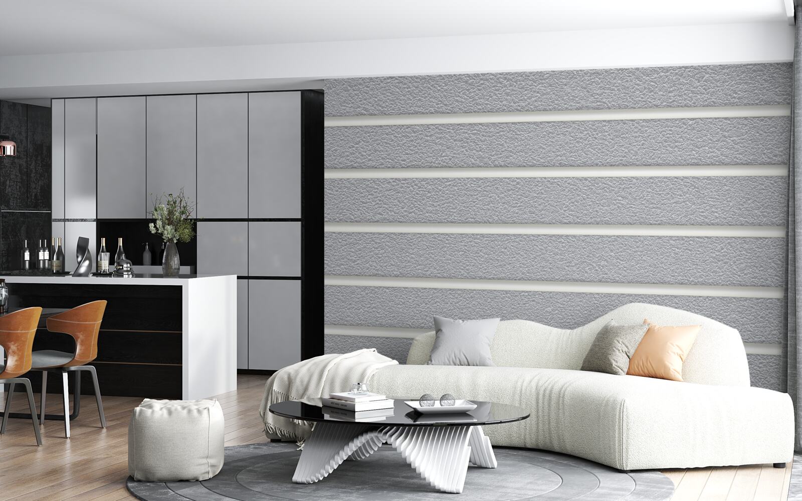 Фотошпалери сірі смуги