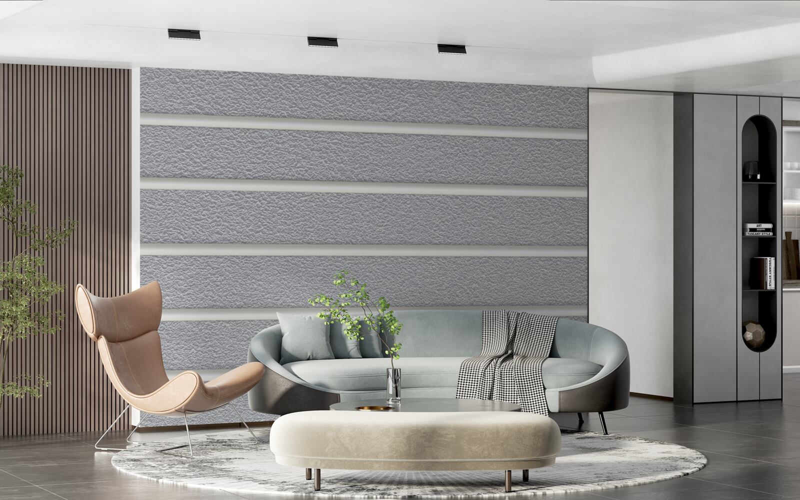 Фотошпалери сірі смуги