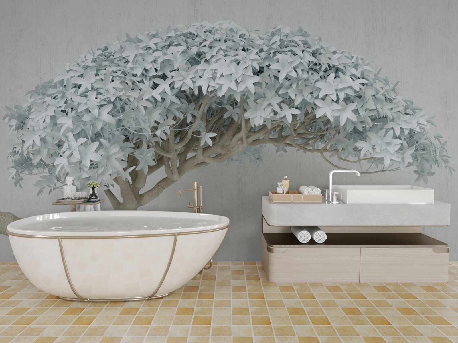 Фотошпалери квітуча гілка