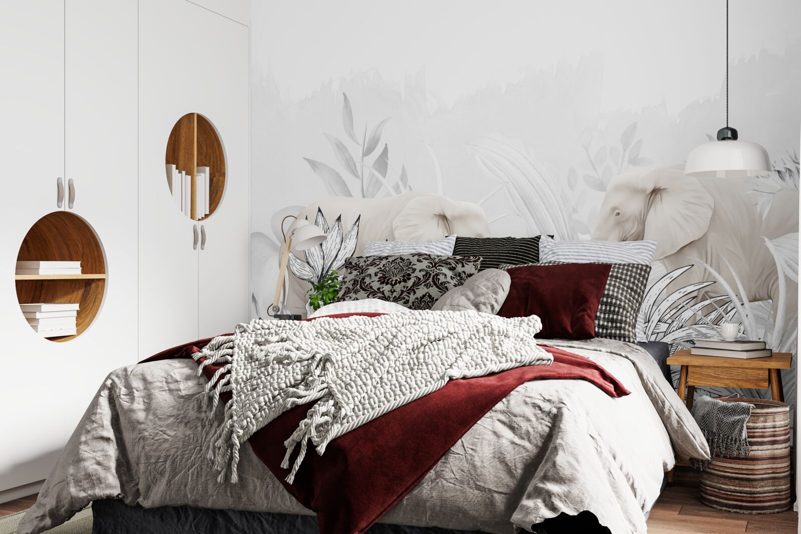 Фотошпалери яскраві слони