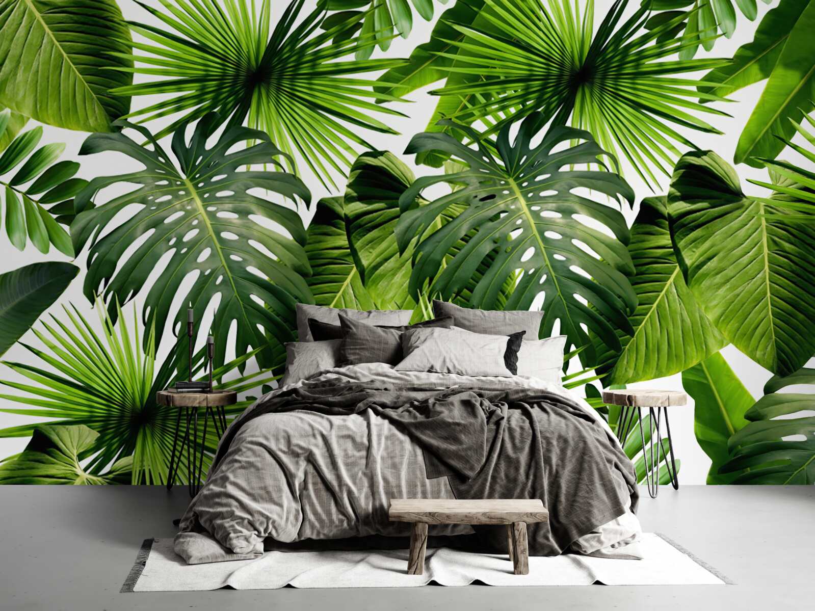 Фотошпалери Стіна, зелений лист