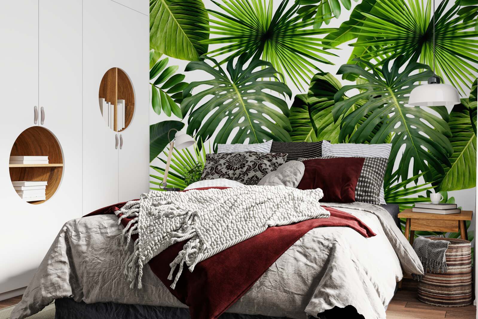 Фотошпалери Стіна, зелений лист