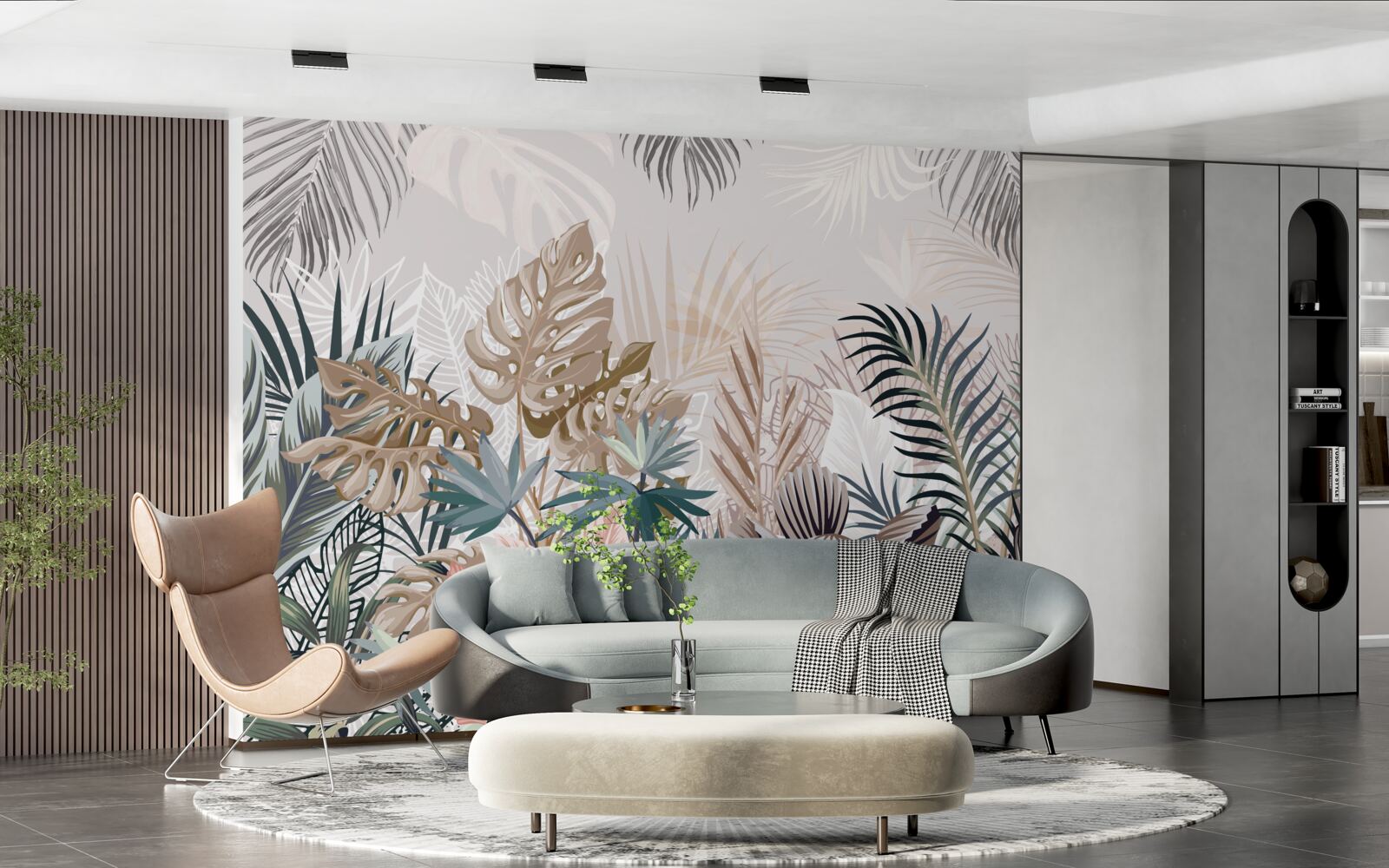 Фотошпалери дизайн інтер'єру, передпокою та вітальні