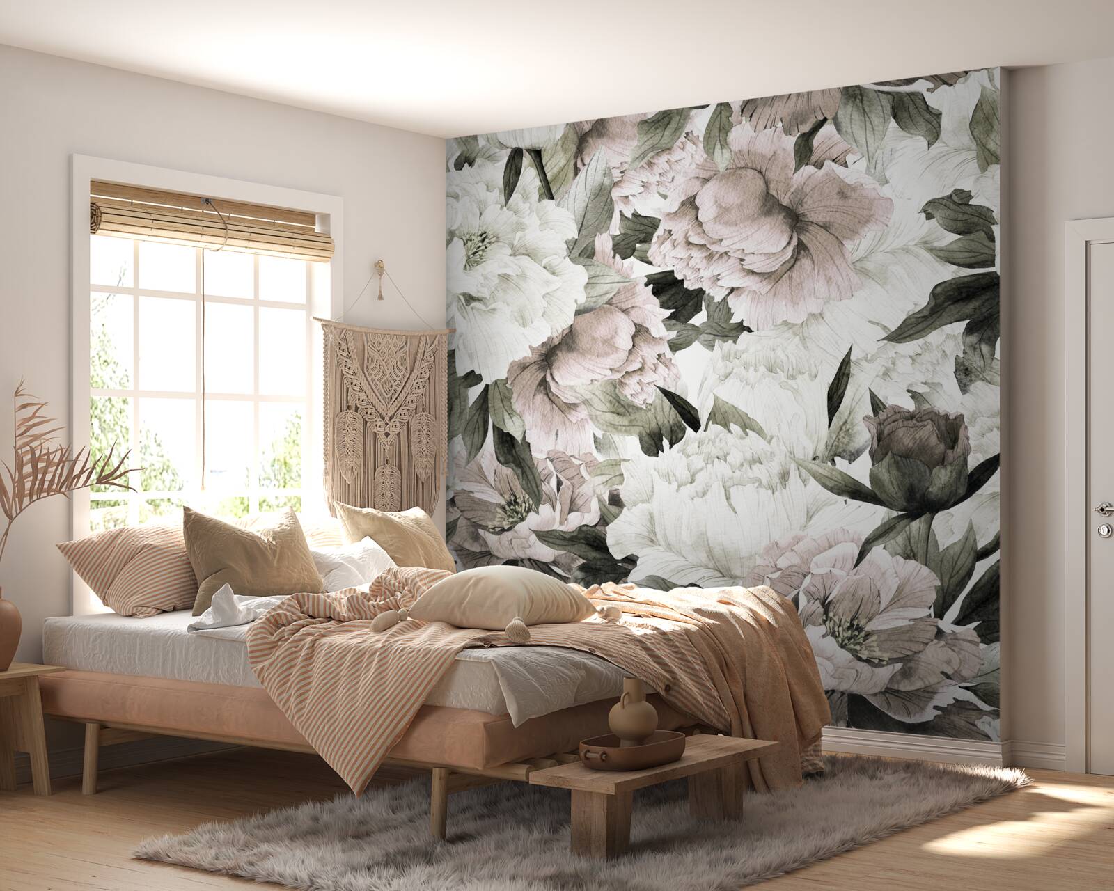 Фотошпалери бутон, флора та гранули