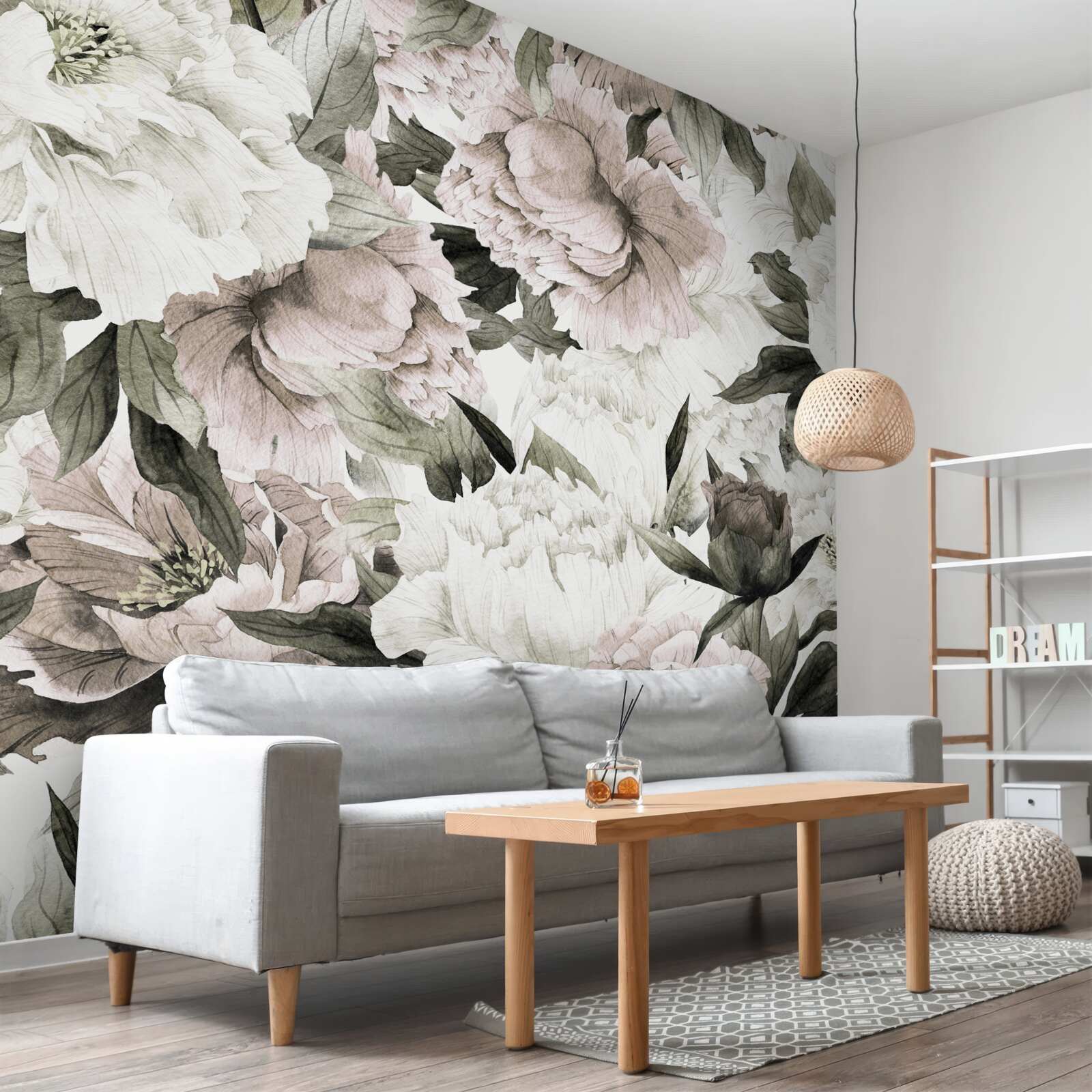 Фотошпалери бутон, флора та гранули