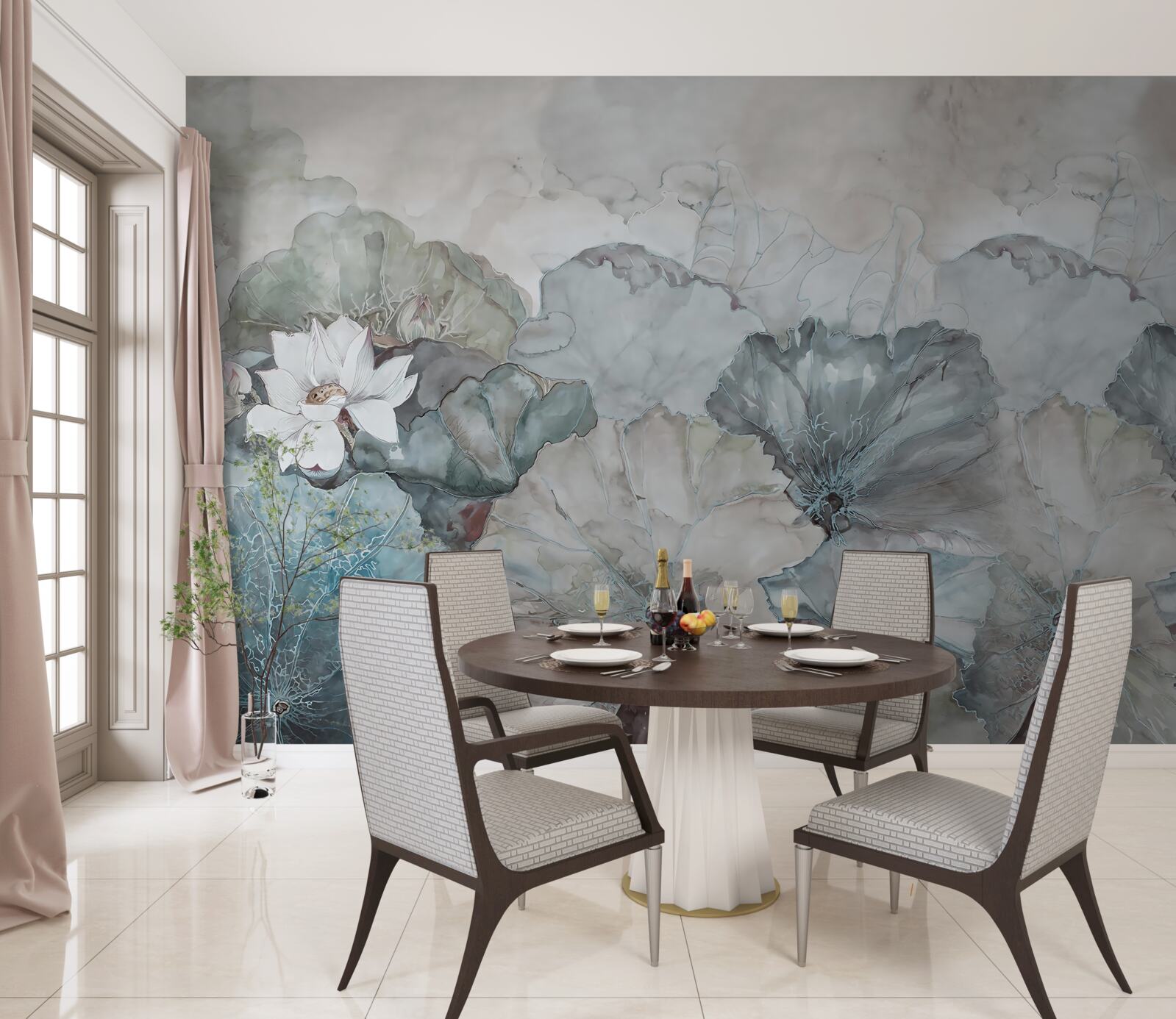 Фотошпалери бруньки, рослинність та пелети