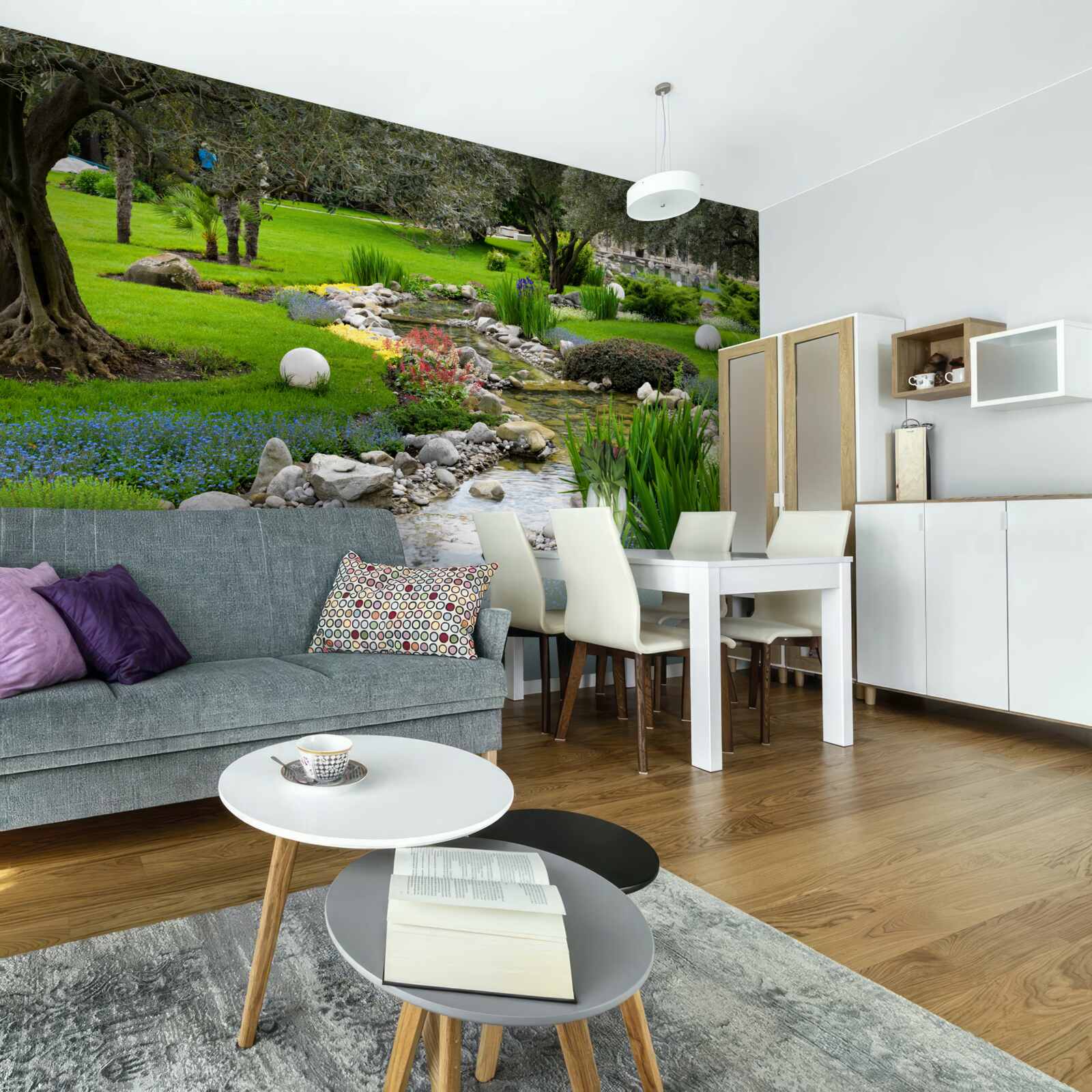 Фотошпалери японський сад схожий на оазис