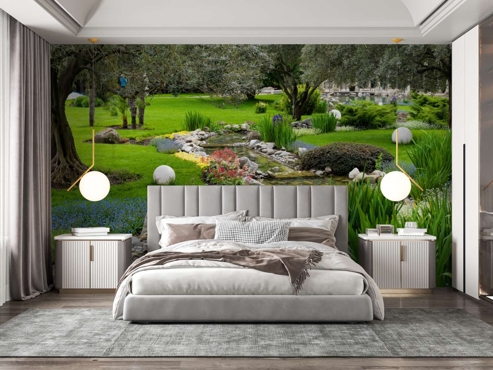 Фотошпалери японський сад схожий на оазис