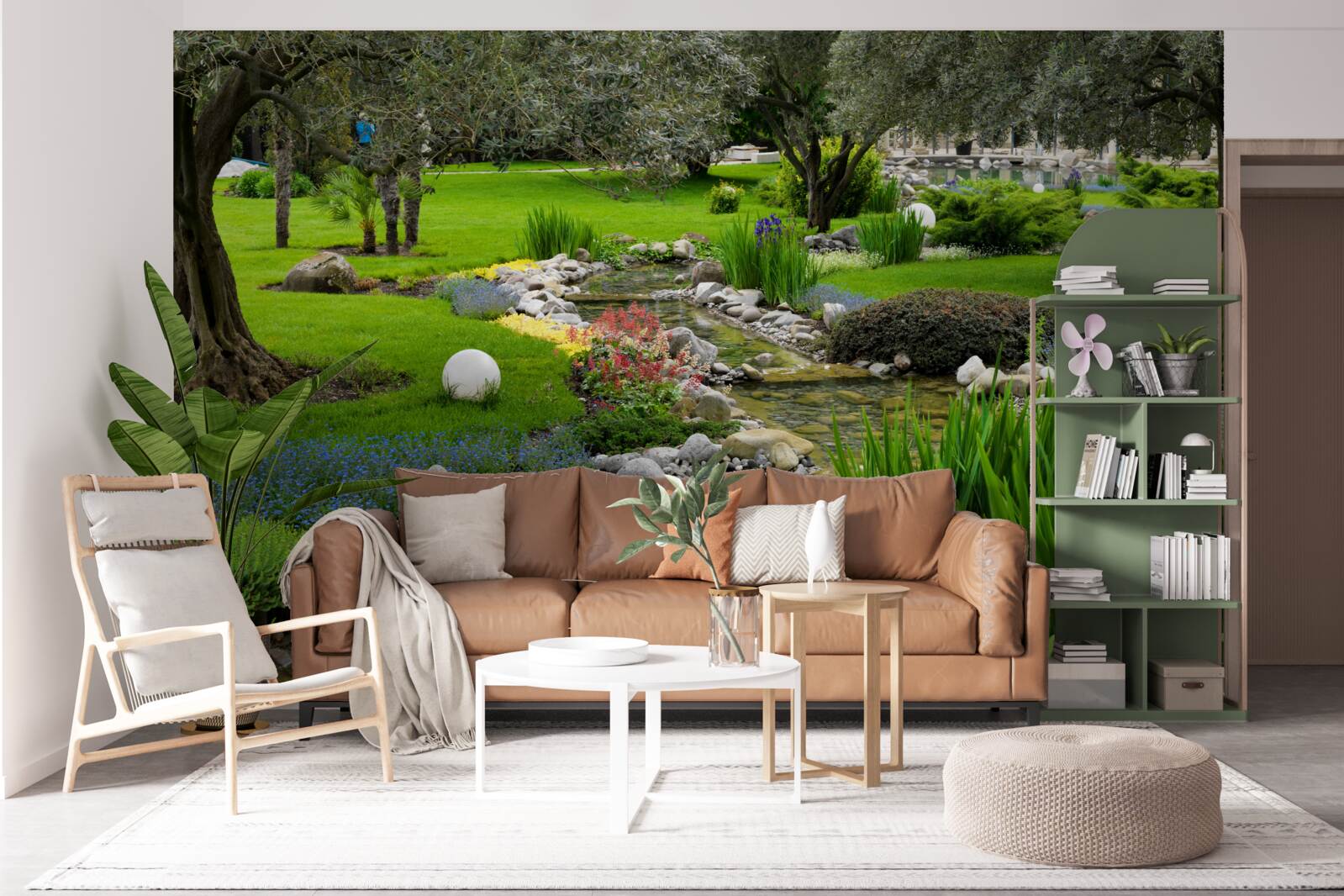 Фотошпалери японський сад схожий на оазис