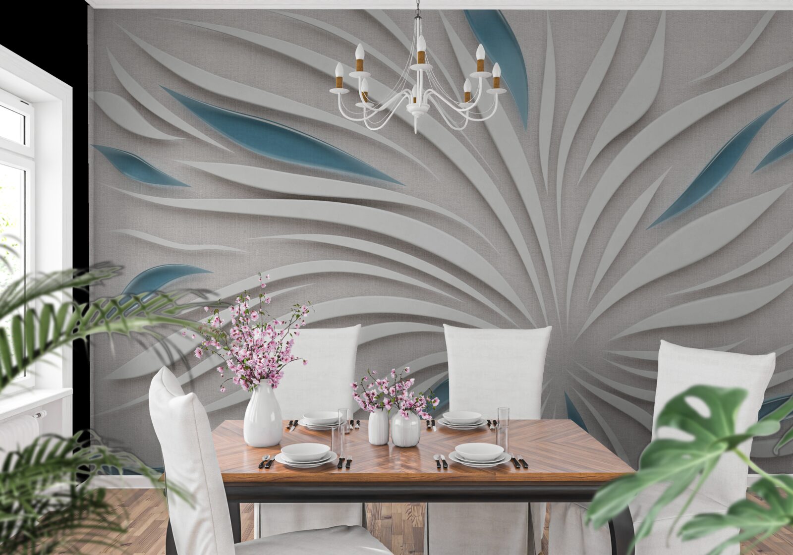 Фотошпалери лінії у форматі 3d