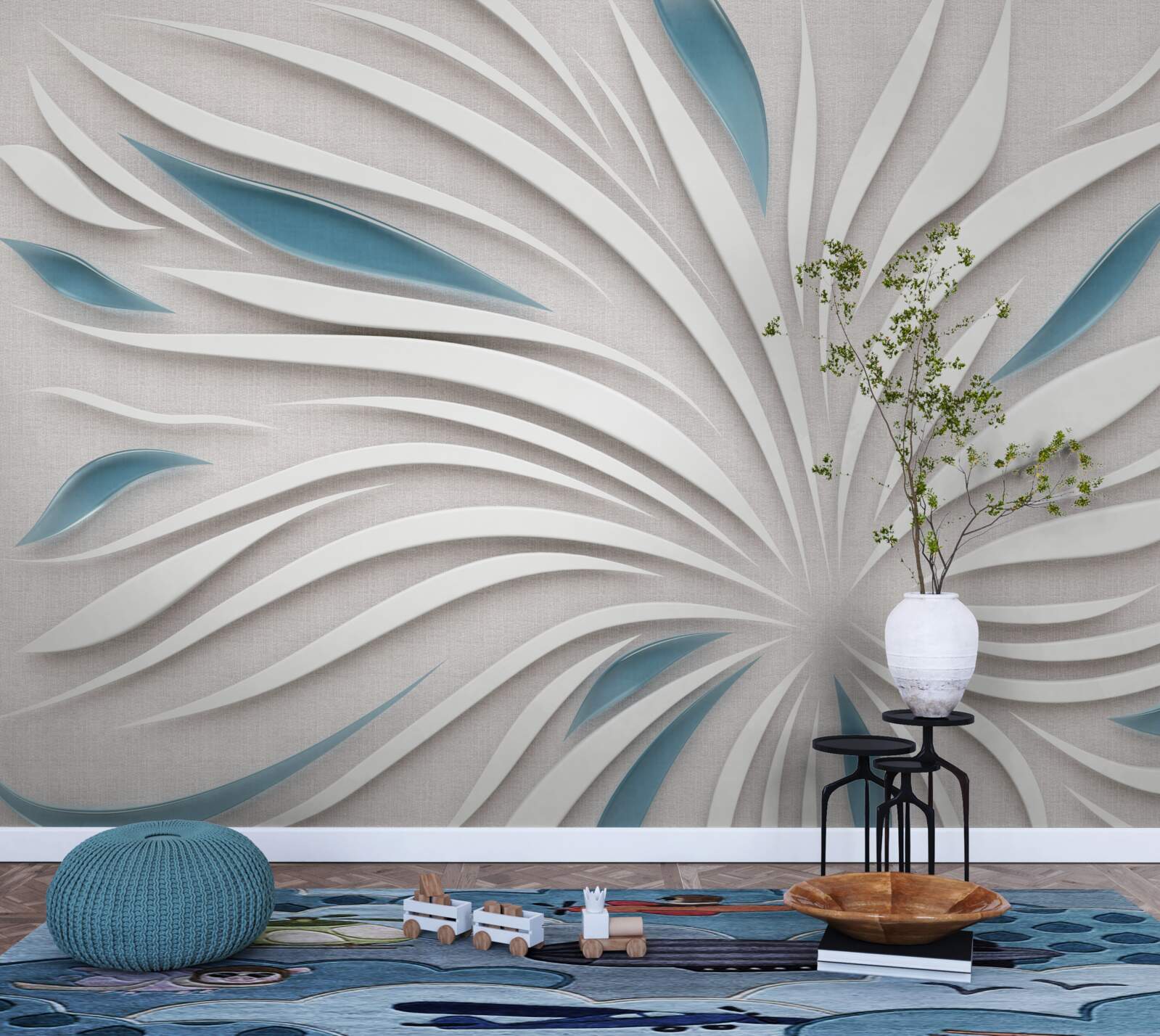 Фотошпалери лінії у форматі 3d