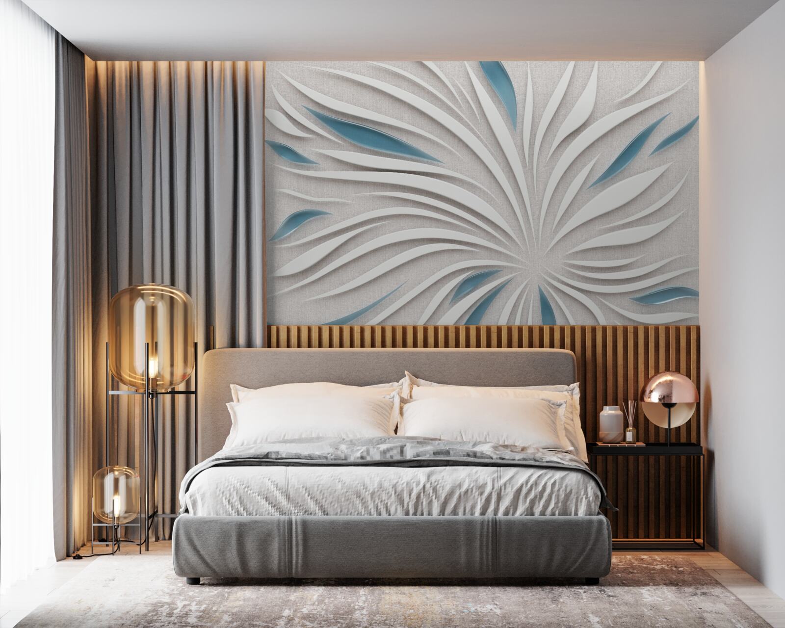 Фотошпалери лінії у форматі 3d