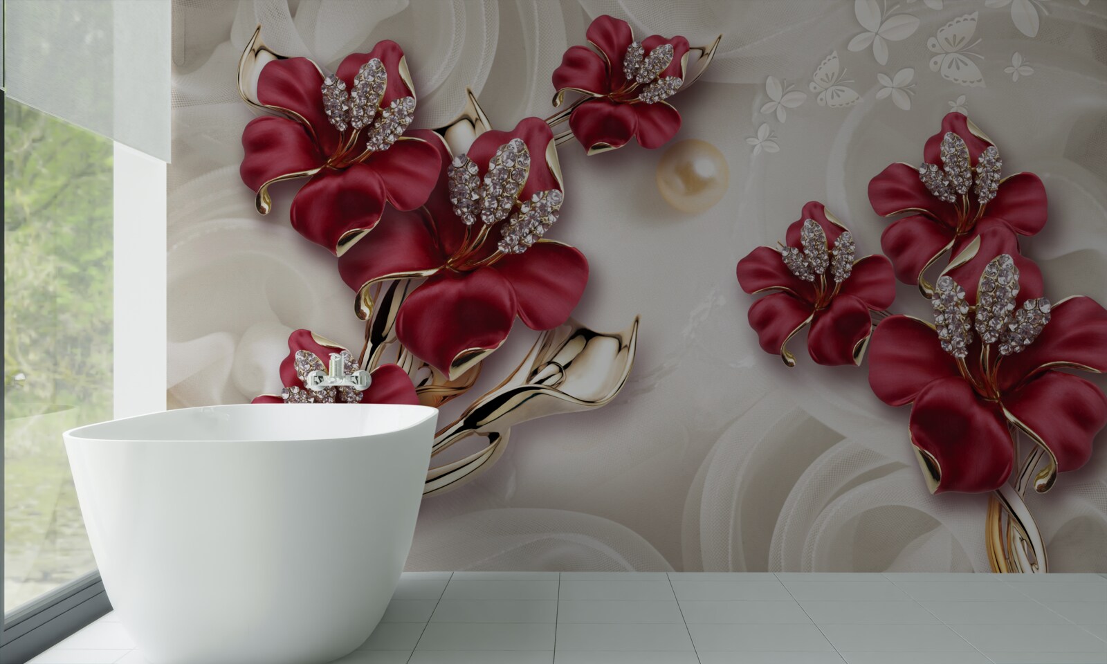 Фотошпалери пара рослин