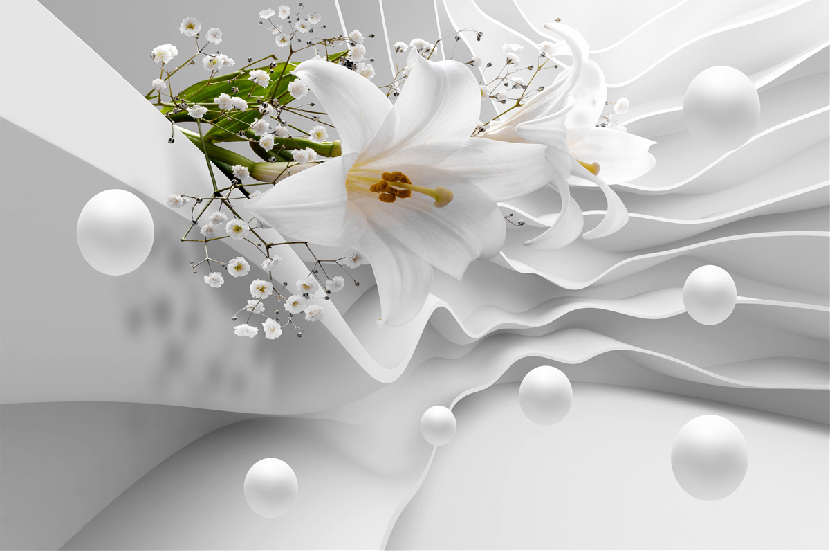 Фотошпалери космічні лілії