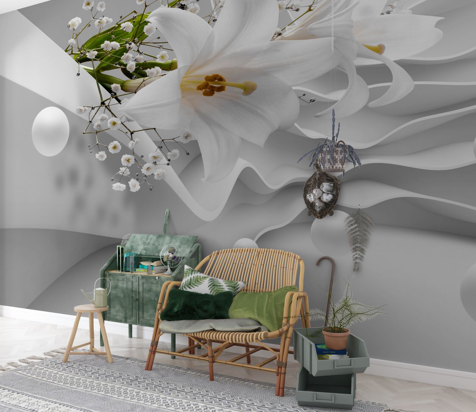 Фотошпалери космічні лілії