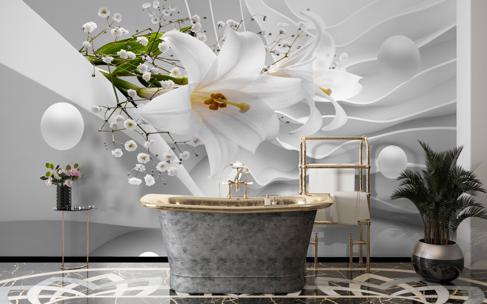 Фотошпалери космічні лілії