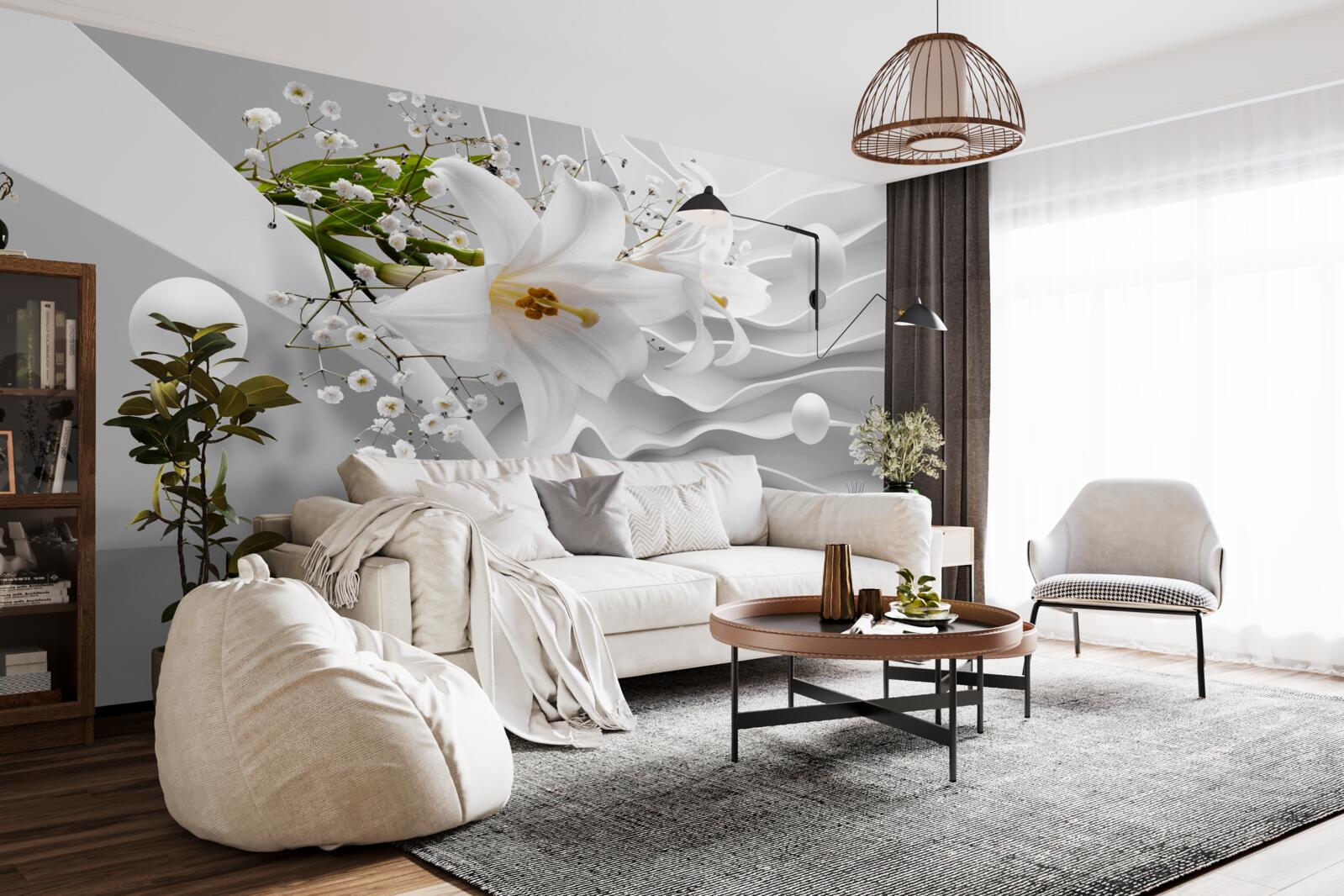 Фотошпалери космічні лілії