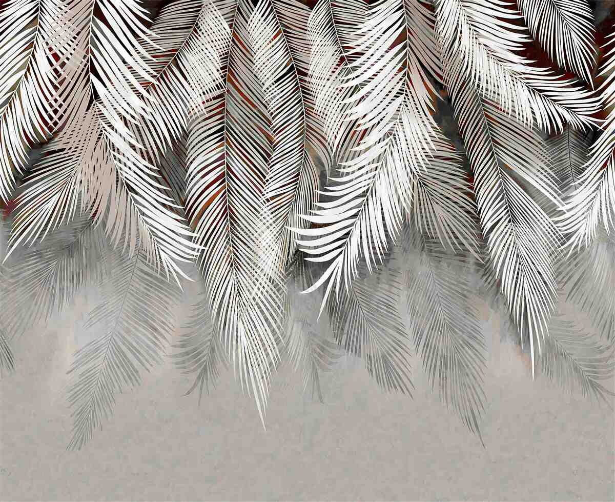 Фотошпалери насичені кольори листя