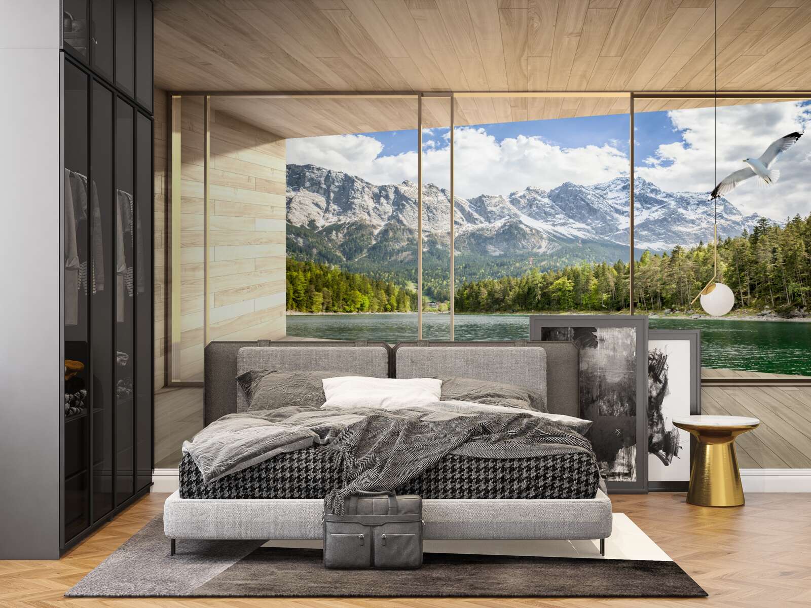 Фотошпалери панорама гірських вершин