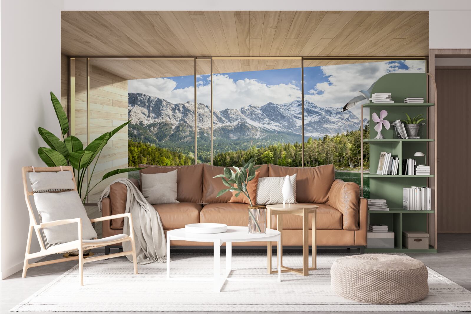 Фотошпалери панорама гірських вершин