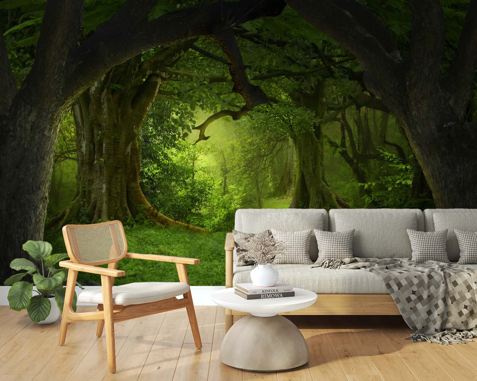 Фотошпалери ліс, сповнений магії