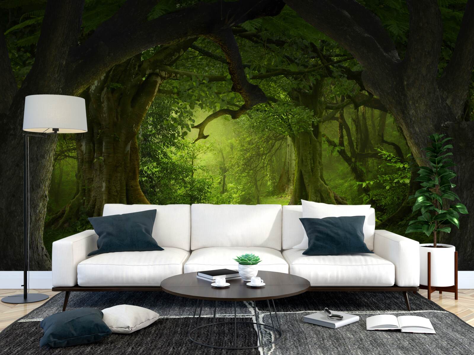 Фотошпалери ліс, сповнений магії