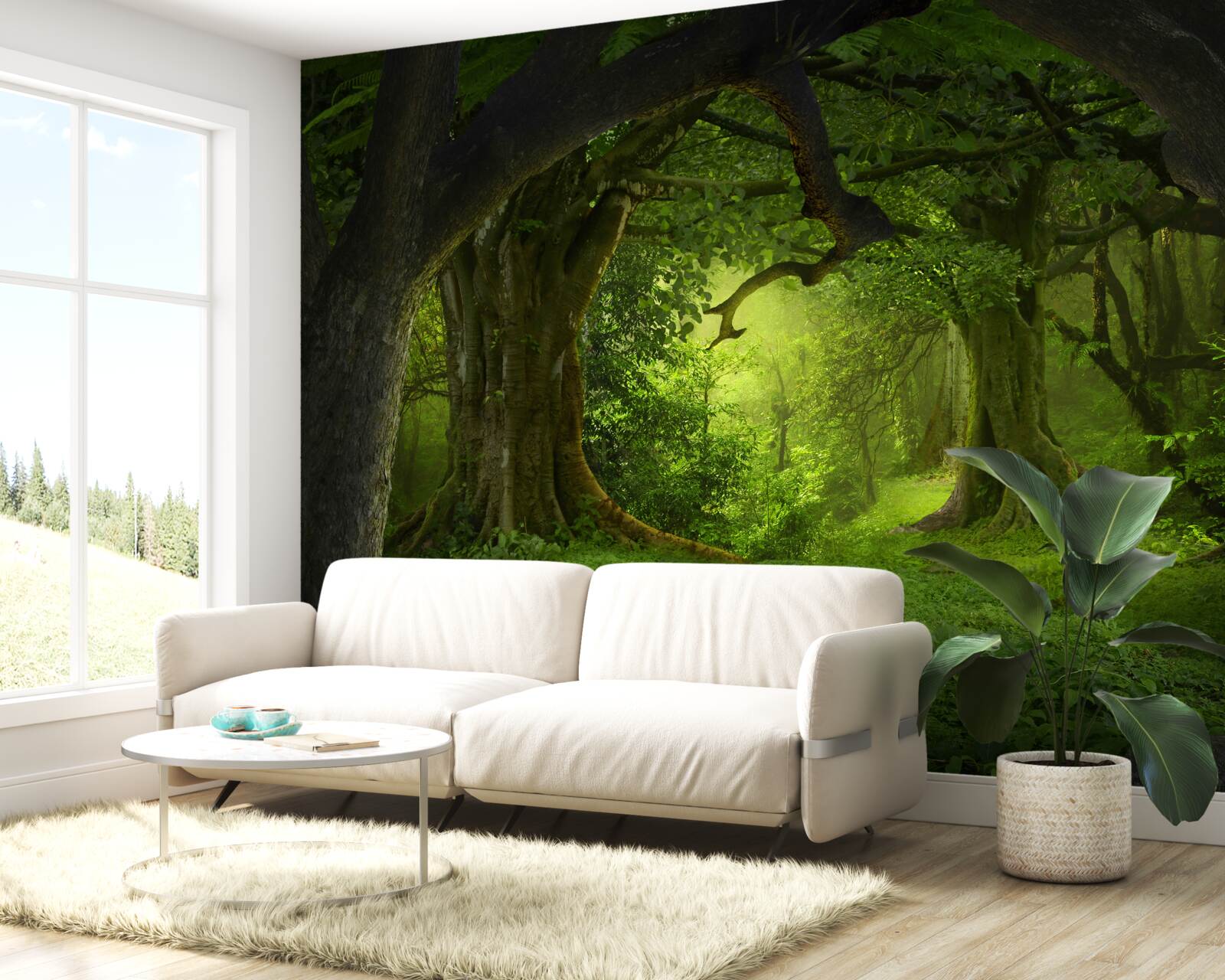 Фотошпалери ліс, сповнений магії