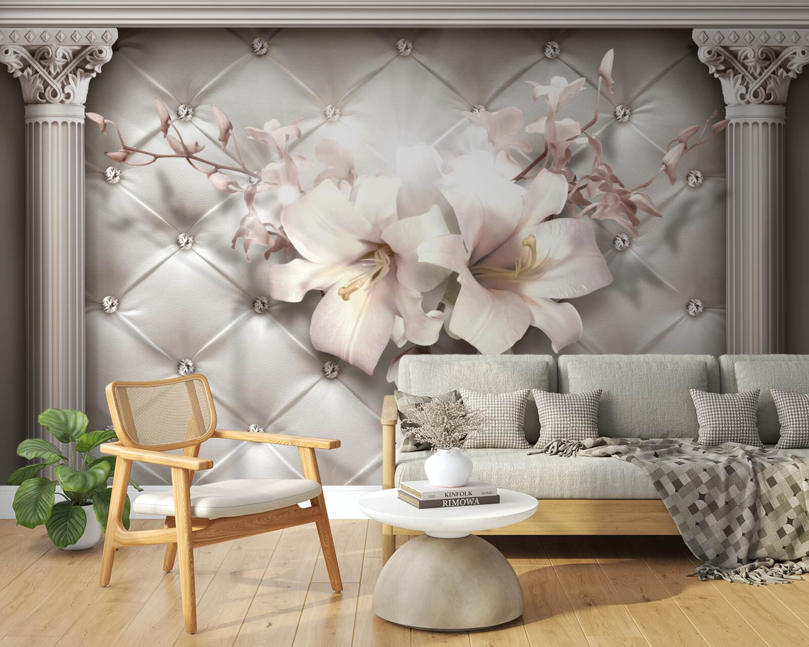 Фотошпалери Стіни декоровані лайєром