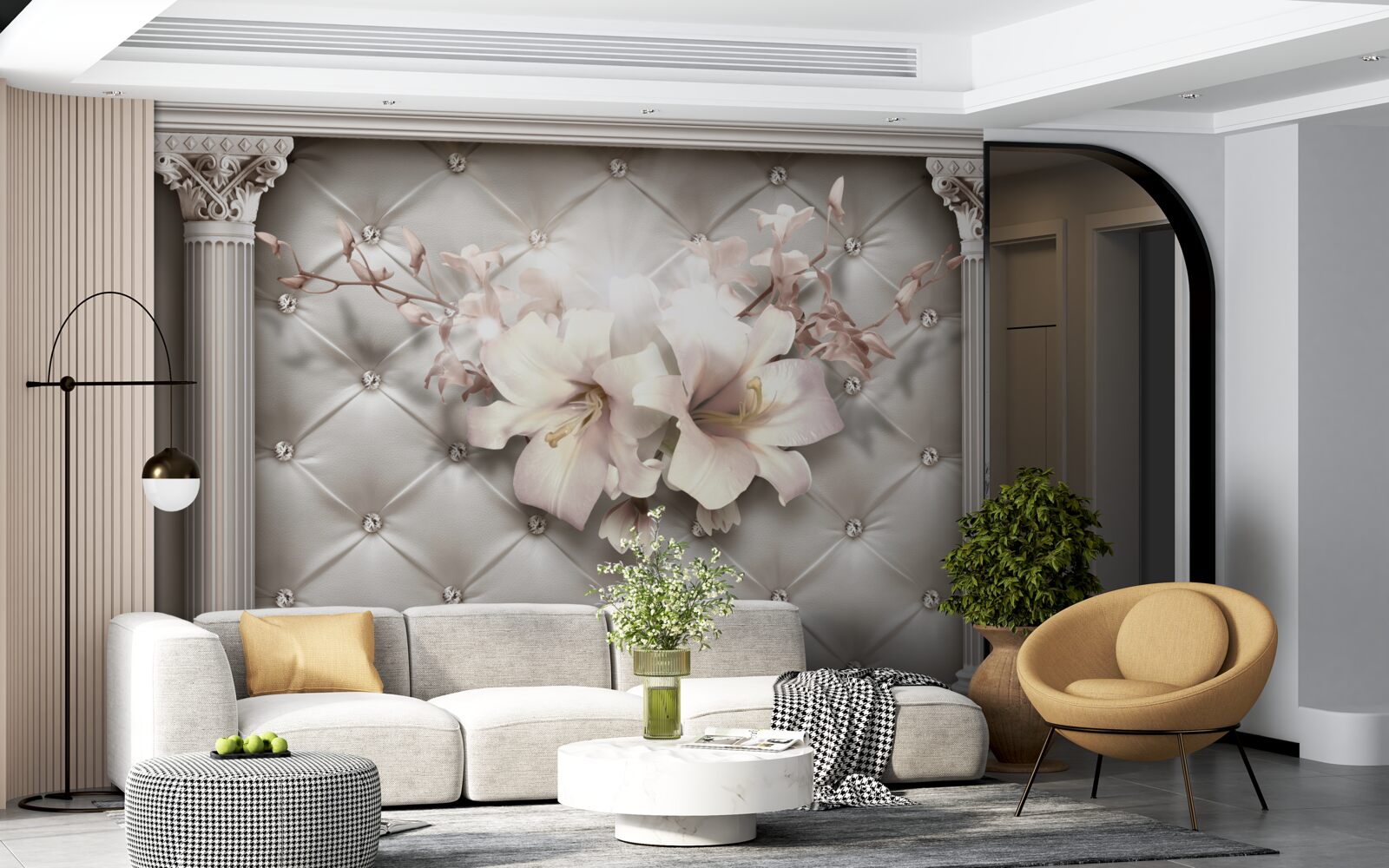 Фотошпалери Стіни декоровані лайєром