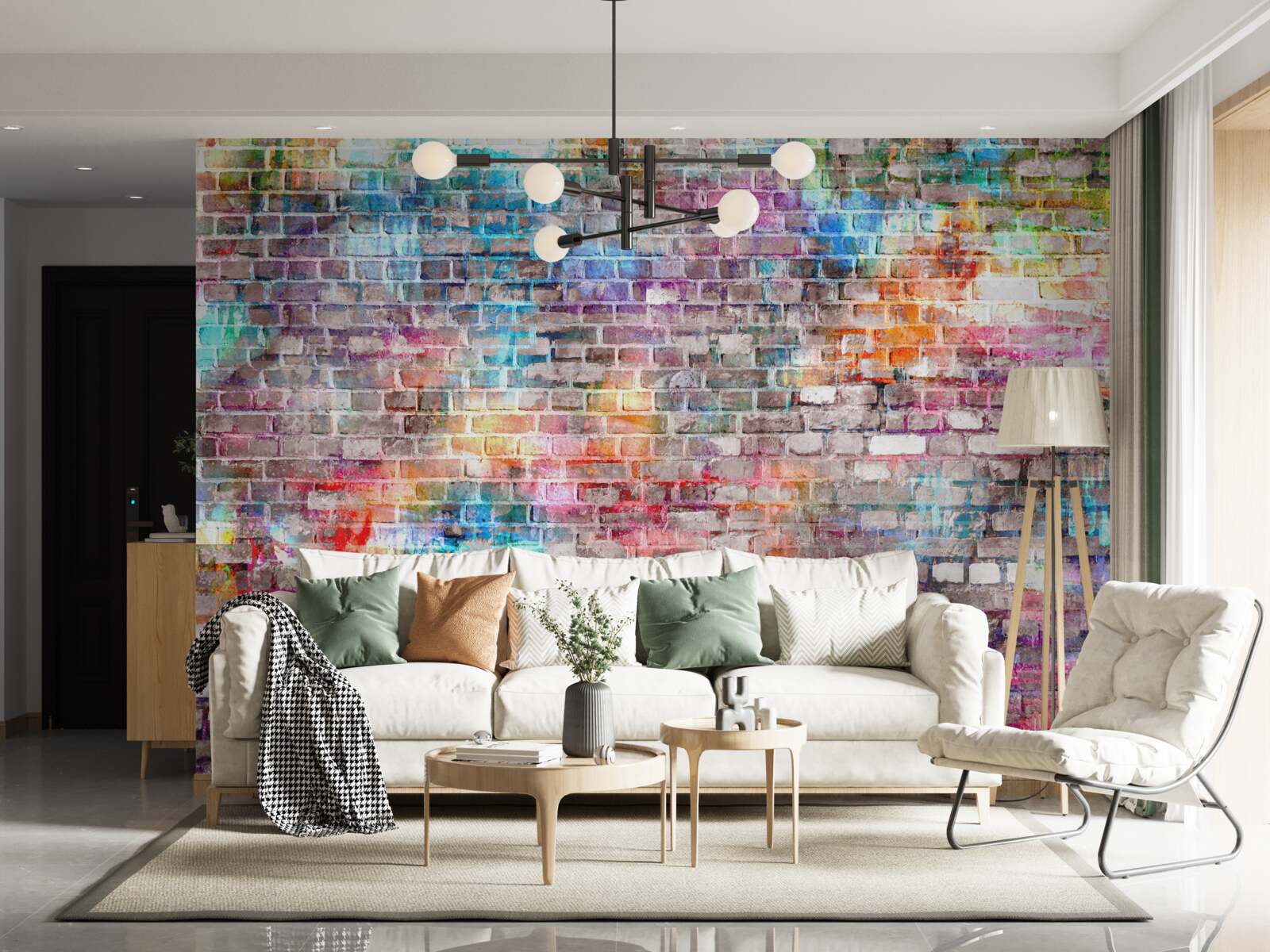 Фотошпалери візуально насичене зображення стіни в стилі гранж, фон