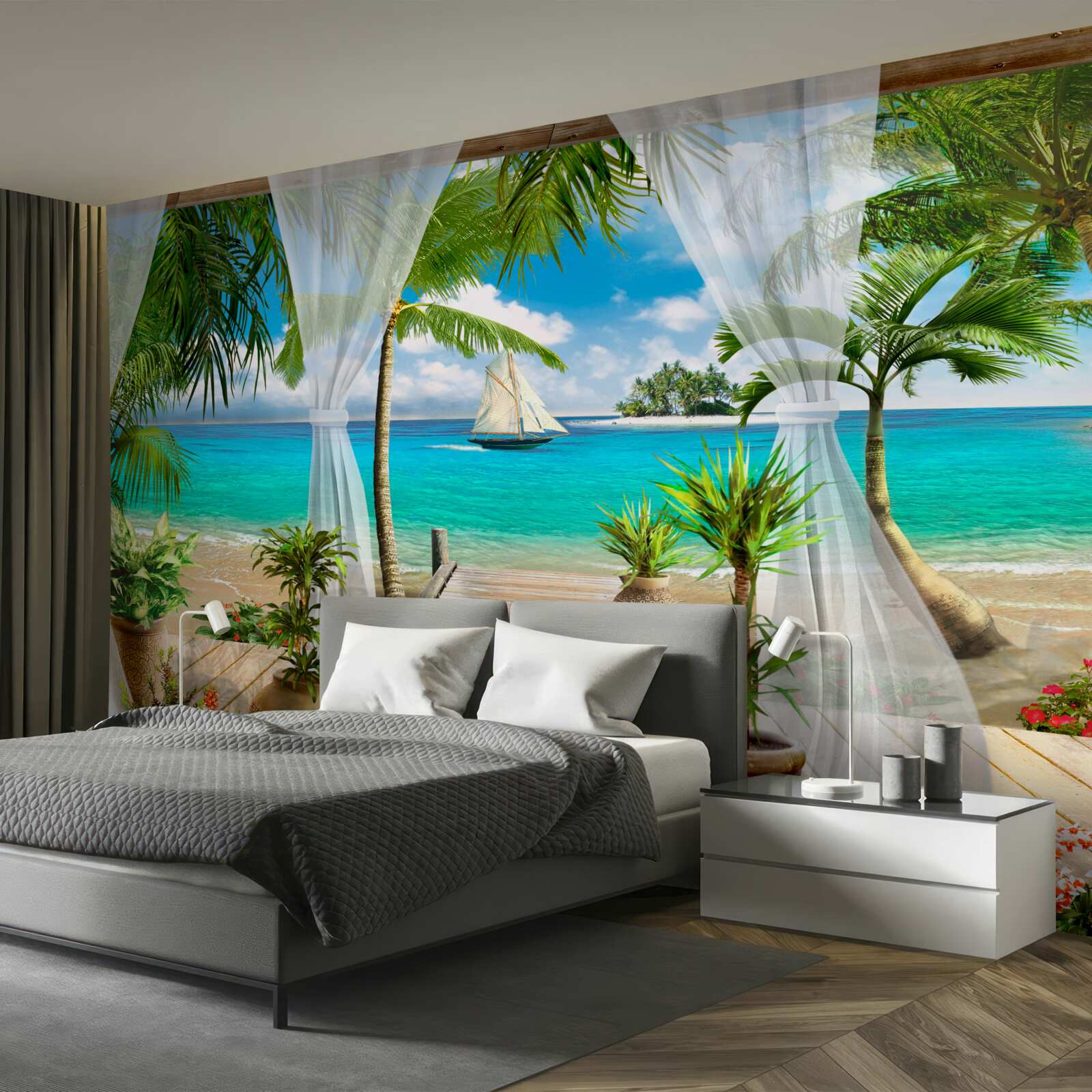 Фотошпалери веранда близько до океану