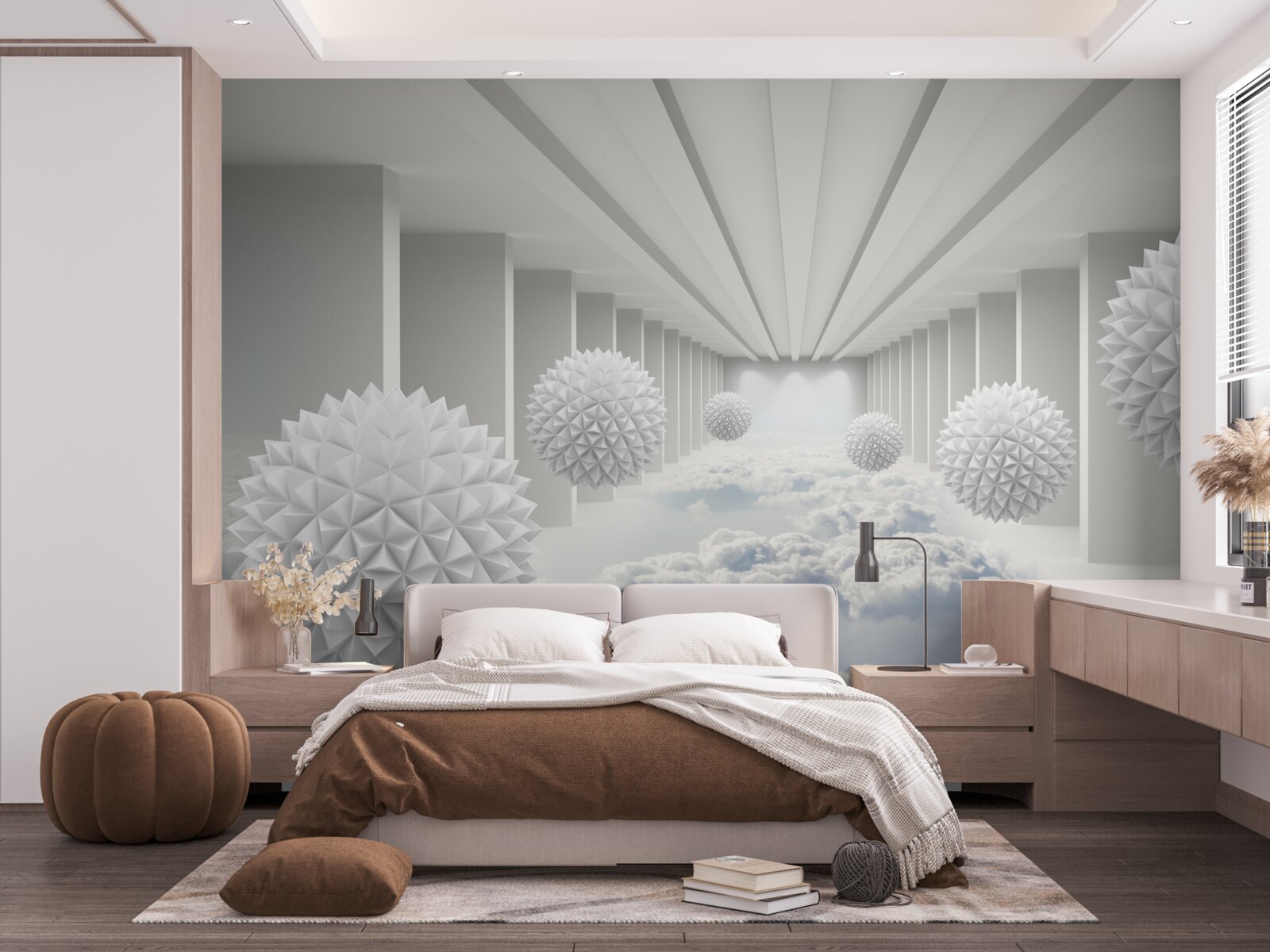 Фотошпалери кулі над хмарами