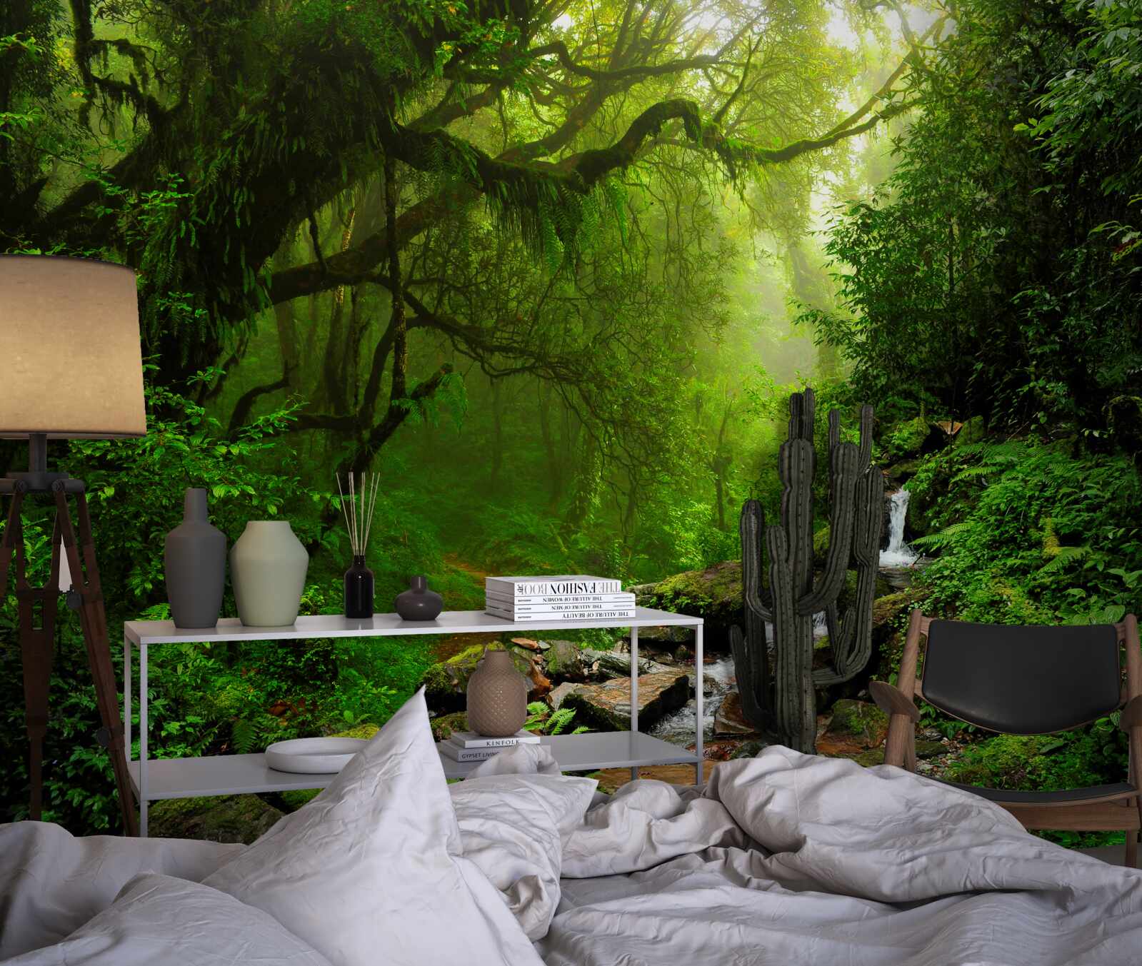 Фотошпалери лісовий водоспад