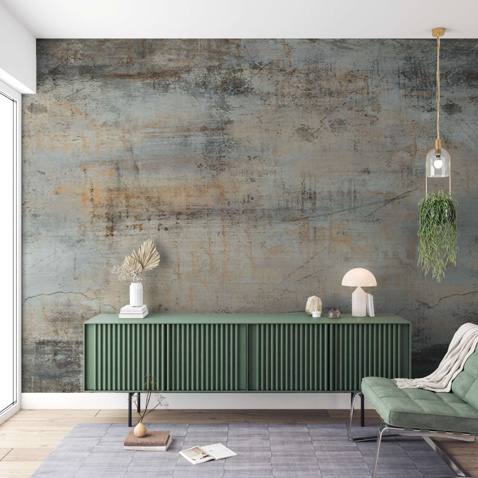 Фотошпалери Стіна, оформлена у вінтажному стилі