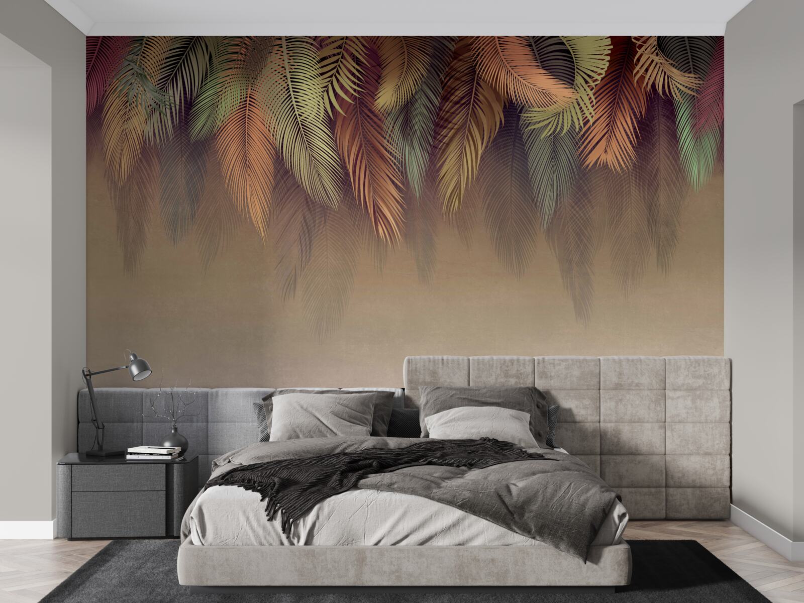 Фотошпалери шпалери, перев'язані рожевим пером