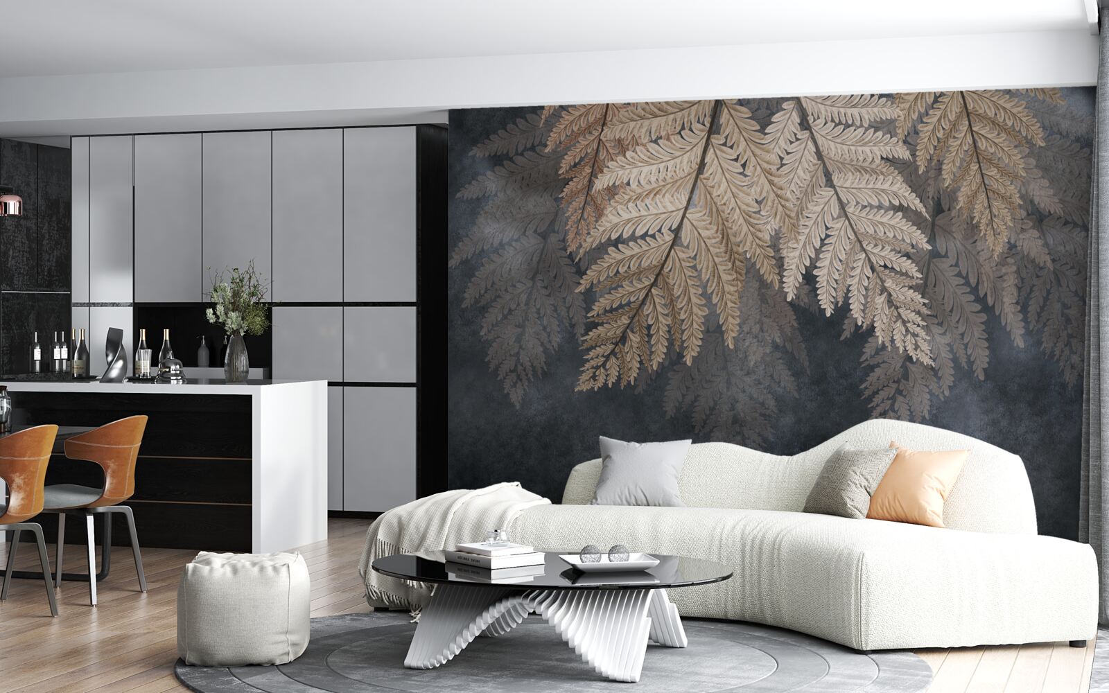 Фотошпалери листя папороті