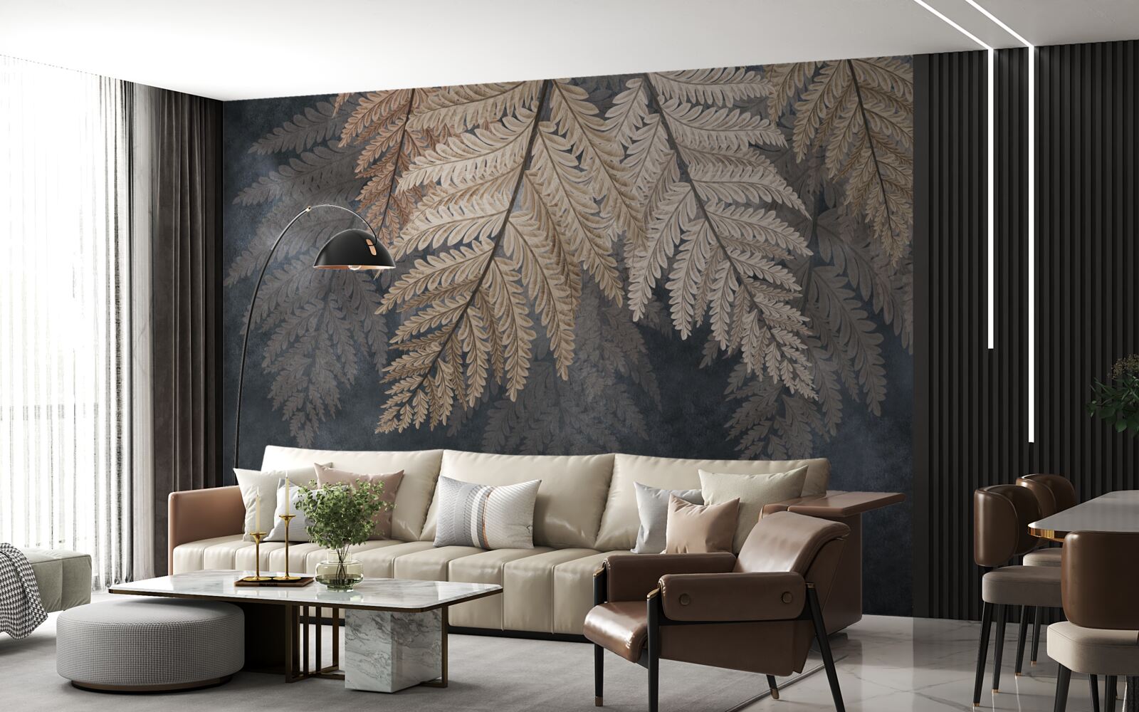 Фотошпалери листя папороті