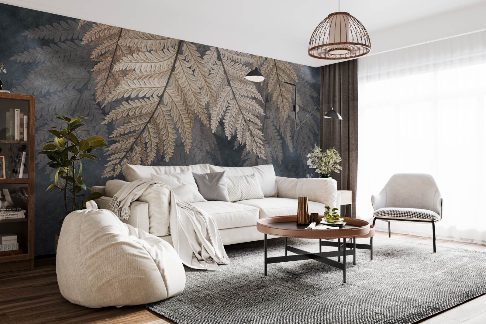 Фотошпалери листя папороті