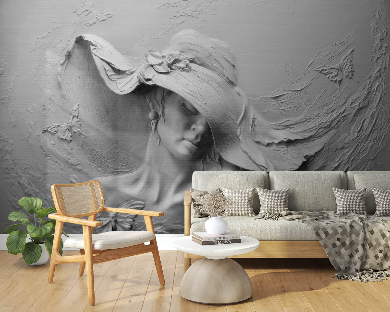 Фотошпалери жінка в головному уборі