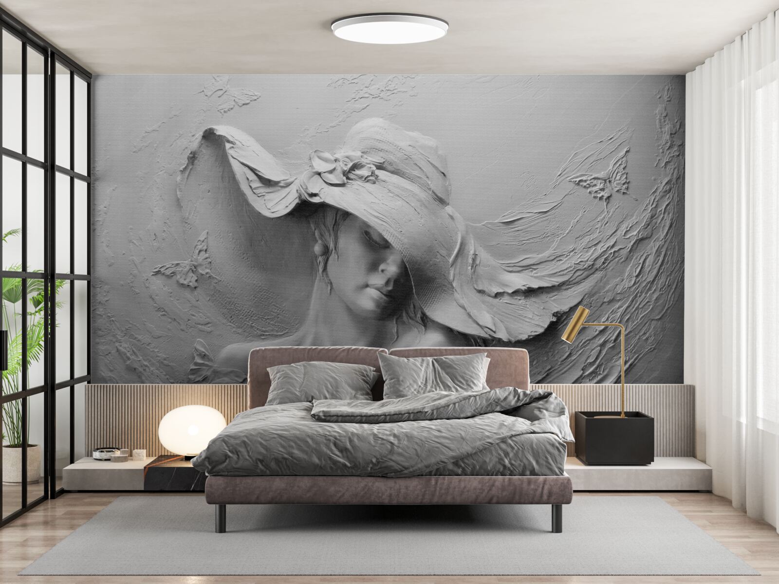 Фотошпалери жінка в головному уборі