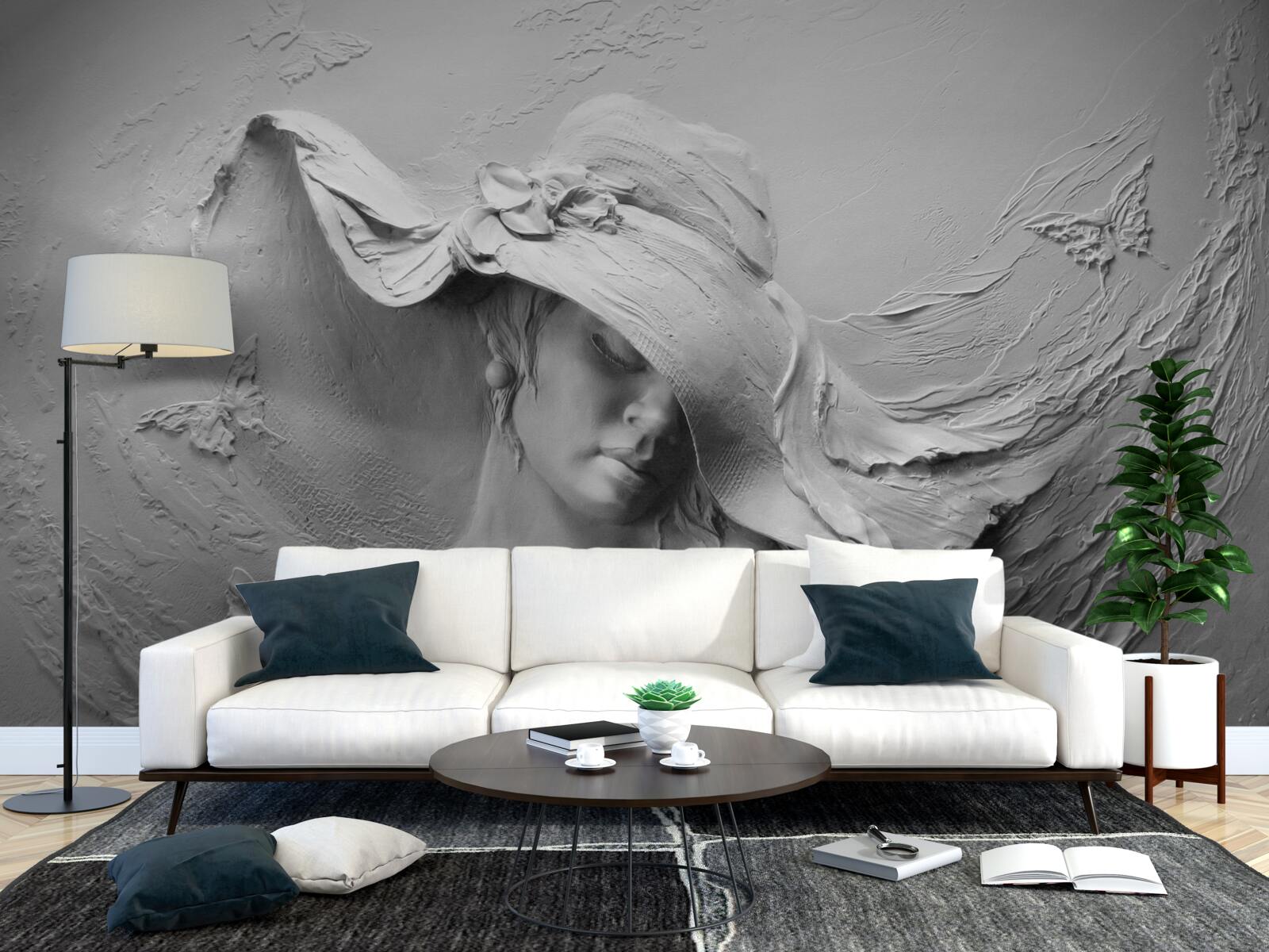 Фотошпалери жінка в головному уборі