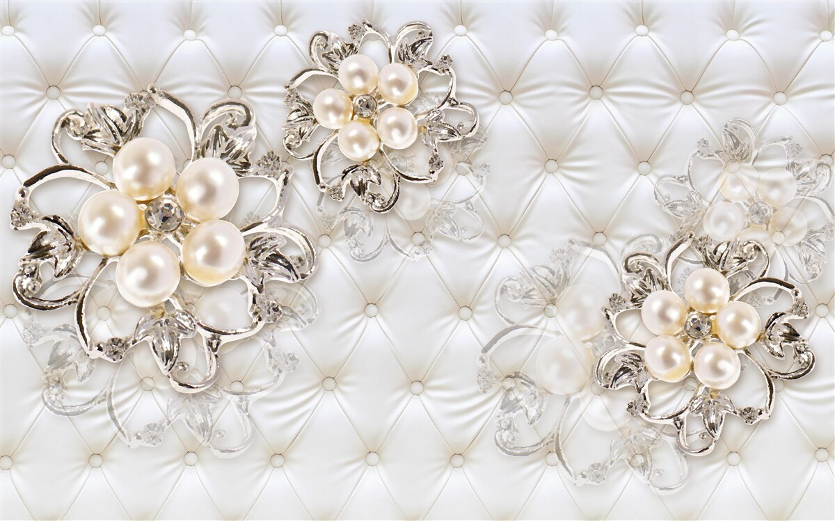 Фотошпалери оббивка з квітковим дизайном