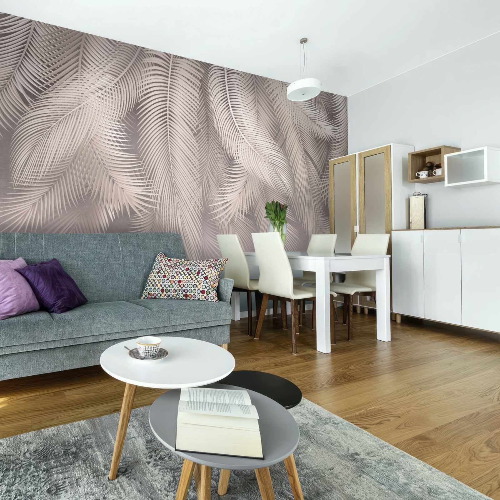 Фотошпалери шпалери, ручка та рожевий колір